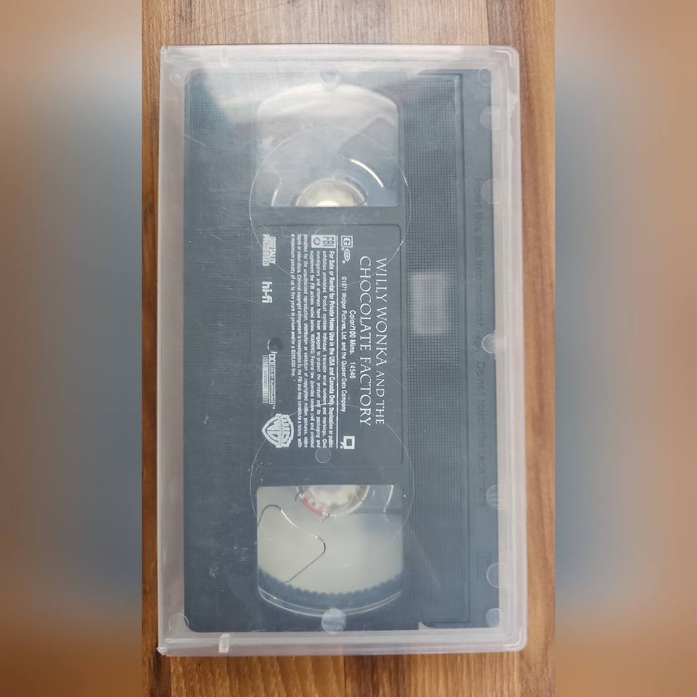 Willy Wonka and the Chocolate Factory VHS Tape
